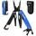 luxuskollektion Multifunktionszange 11in1 faltbar Edelstahl Blau&schwarz