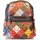 KMISSO City Backpack Patchwork Rucksack Rot