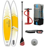 JBAY.ZONE Inflatable SUP-Board Tj Comet Touring SUP Board Komplettset gelb, Longboard, (Komplettset) gelb