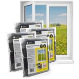 EasyMaxx Insektenschutz-Fensterrahmen 130 x 130 cm Weiß