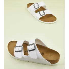 Birkenstock Arizona Birko-Flor schmal weiß 36