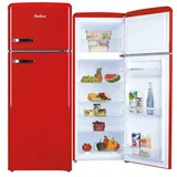 Amica DTR 374 190 R Retro-Kühl-Gefrierkombination (206 l, 1440 mm hoch, Rot)