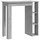 vidaXL Bartisch mit Regal 102 x 50 x 103,5 cm Grau