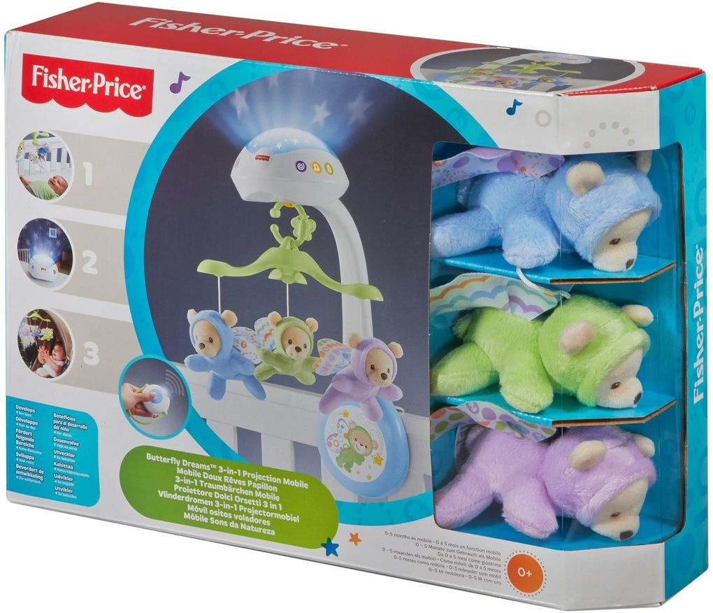 Fisher Price - 3-in-1 Traumbärchen Baby Mobile