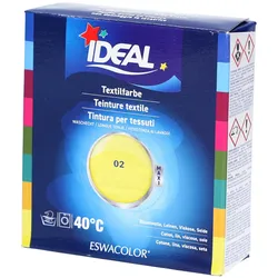 Ideal® Maxi Textilfarbe No02 Citron für Baumwolle, Leinen, Jute & Viskose