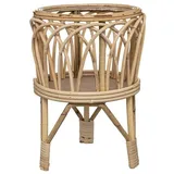 Atmosphera Créateur d'intérieur Blumentopf Blumenständer aus Rattan CARM