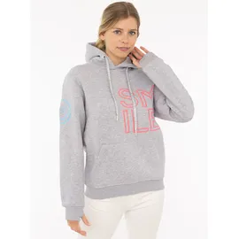 Zwillingsherz Hoodie SMILE grau XL