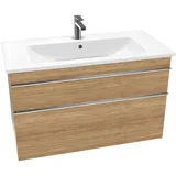 Villeroy & Boch Waschbeckenunterschrank 2 Auszüge 95,3 x 59,0 x 47,7 cm Kansas Oak