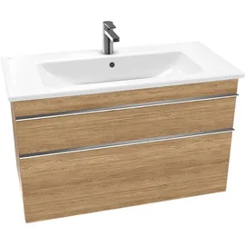 Villeroy & Boch Waschbeckenunterschrank 2 Auszüge 95,3 x 59,0 x 47,7 cm Kansas Oak