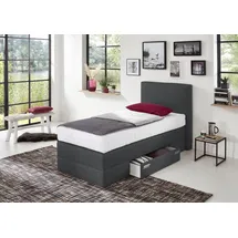 Westfalia Schlafkomfort Boxspringbett 90 x 200 cm H2 Grau