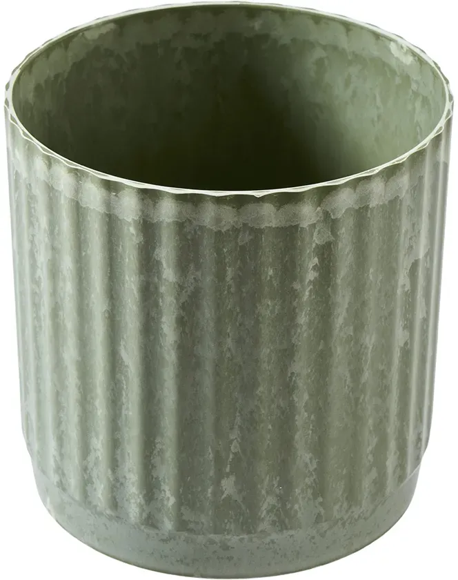 Topf Kunststoff D15,5H15,5cm Recycling Material  - grün