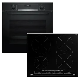 Bosch Herdset Bosch Backofen + TEKA Induktionskochfeld Multislider