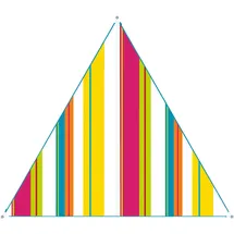 Bent Zip-Canvas Karibik Design Weiß gestreift