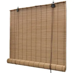 vidaXL Bambusrollo Braun 120x220 cm