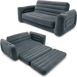 Intex Schlafcouch Futon 2-Sitzer Grau