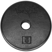 Yes4All AAAR Gusseisen Rucking Plate Gewicht 2.2kg für Rucksack Rucking Weight, Hantelscheiben mit Mehrere n für Krafttraining, Fitness Workout und Übungen zu Hause