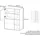 Vladon Highboard 79 x 105,5 x 35,5 cm Weiß matt/Weiß Hochglanz