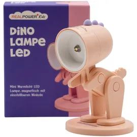 Realpower LED-Tier Taschenlampe Pink dino mit Sockel