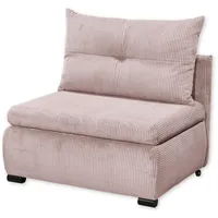 ed exciting design CHARLIE Bequemes Schlafsofa mit Bettkasten, Schlaffunktion & 1 Rückenkissen