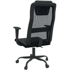 vidaXL Bürostuhl Netzstoff Schwarz