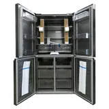 Cecotec Bolero CoolMarket 4D 601, Freistehend, French door, Schwarz, 4 Tür(en), LED, Innen - Schwarz