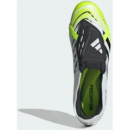 adidas Predator Pro Fold‐Over Tongue FG - cloud white/core black/lucid Lemon 43 1/3