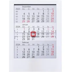 3-Monatstischkalender 13x16cm Kalendarium 2025