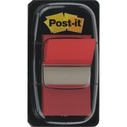 Post-it Index Standard 25,4x43,2mm rot VE=12x50 Streifen