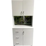 Hti-Living HTI-Living, Kommode + Sideboard, Schrank mit bedruckter Rückwand Wasserfall (80 x 180 x 40 cm)