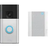 Ring Video Doorbell Akku + Chime Nickel Matt