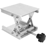 Oumefar Laborhebebühne 11 lb Lab Jack Laboratory Hebetisch Hebebühne 100 x 100 mm Säure-Alkali-Beständigkeit für das chemische Labor