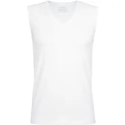 CALIDA Herren Unterhemd - Cotton Code, V-Ausschnitt, City-Shirt, Single Jersey Weiß XL (56)