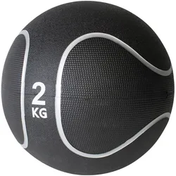 Medizinball Schwarz/Silber 1-10 KG 2 KG