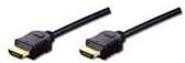 Digitus ASSMANN HDMI High Speed - Video-/Audio-/Netzwerkkabel - HDMI - 32 AWG - HDMI, 19-polig (M) - HDMI, 19-polig (M) - 2 m - Doppelisolierung - Schwarz (AK-330114-020-S)