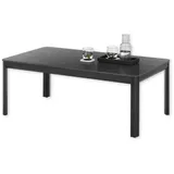 Stolkom Stella Trading Lenni Couchtisch, Schwarz - Moderner Wohnzimmertisch mit Keramikplatte und Metallgestell - 120 x 45 x 70 cm (B/H/T)