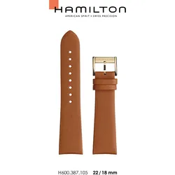 Hamilton Leder Jazzmaster Band-set Leder Hellbraun-22/18 H690.387.105 - braun