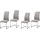 Hti-Living Schwingstuhl SallyC Kunstleder blau 4er Set