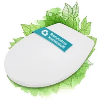 Calmwaters WC-Sitz Weiß Rezyklat Absenkautomatik, Abnehmbar 26LP6151