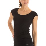 Winshape Damen Fitness Freizeit Yoga Pilates Wtr4 Kurzarmshirt, Schwarz, S