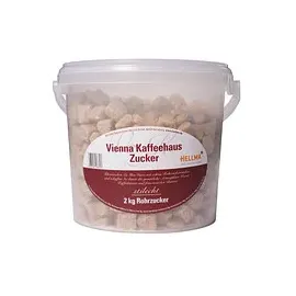 Hellma Rohrzucker Würfelzucker, 2x 2,0 kg