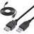 InLine InLine® USB 2.0 Verlängerung, Stecker / Buchse, Typ A, schwarz, 1m