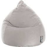 Magma Heimtex Sitzsack BeanBag EASY XL Sitzsäcke Gr. B: 110 cm, grau Baby Sitzsäcke - 2 Jahre Gewährleistung - mind. 14 Tage Rückgaberecht