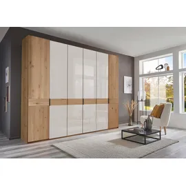 Wiemann Drehtürenschrank Cardiff 295,2 x 236 x 58 cm Weiß/Braun