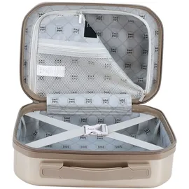 ELLE "Diamond", Gr. B/H/T: 33cm x 24cm x 17cm, beige (goldfarben), Kunstfaser, unifarben, Taschen Kosmetiktasche, aus ABS Material