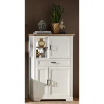 Innostyle Stauraumschrank Jasmin 93 x 150 x 42 cm Weiß
