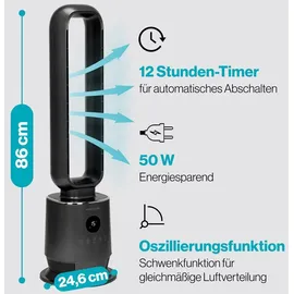 ProfiCare PC-TVL 3152 86 cm Turmventilator Grau