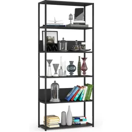 Akord Aktenregal 80 x 32 x 192 cm Schwarz
