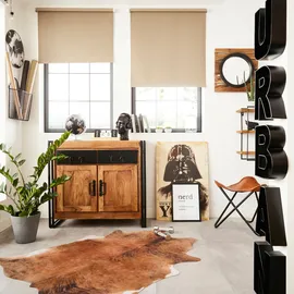 MY HOME Kunstfellteppich 77 x 100 cm braun