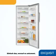 GGV Exquisit KS350-V-H-040D Kühlschrank (331 l, 1715 mm hoch, Inoxlook)