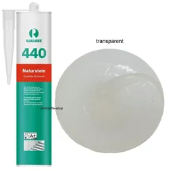 Ramsauer 440 Naturstein transparent 1K Silikon Dichtstoff 310ml Kartusche